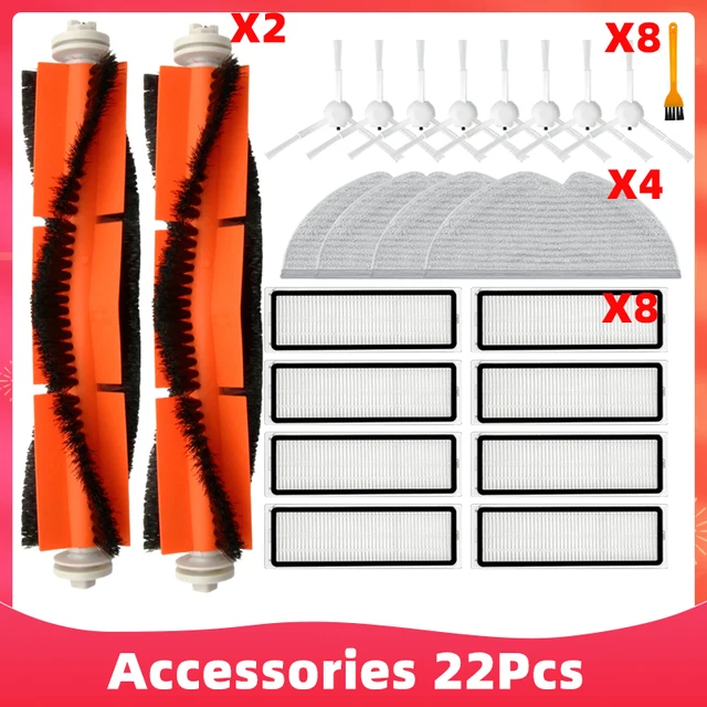 Main Side Brush Mop Cloths Hepa Filter For Xiaomi Dreame D9 Dreame Bot L10 Pro Trouver Robot LDS Vacuum-Mop Finder Spare Parts Set 17