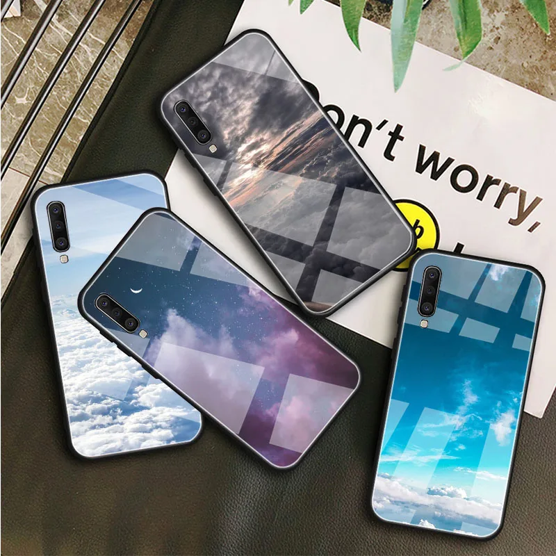 Чехол sky из закаленного стекла для Samsung Galaxy A10S A10E A20S A20E A30S A40 A50S A60 A70 A80 A90 A6 A7 A8 |