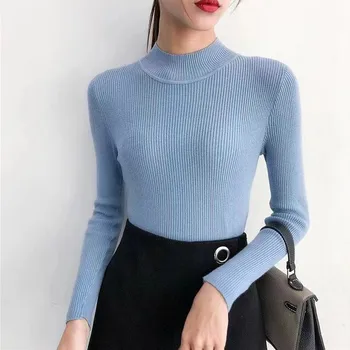 

Womail Women Sweaters And Pullovers 2019 New Autumn Women Slim Sweater Winter Knitted Sweater