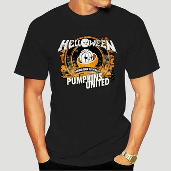 

Helloween MenS Pumpkins Tour Tee T-Shirt Black Outdoor Wear Tee Shirt-2083D