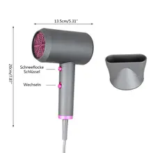 Профессиональный фен для волос отрицательных ионов с насадкой для сбора для домашнего использования T4MB