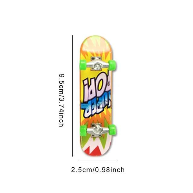 5pcsFinger Skateboard Mini Desktop Toy Set Children Fingerboard Scooter Scooter Two Wheel Bike Toys for Boys 2