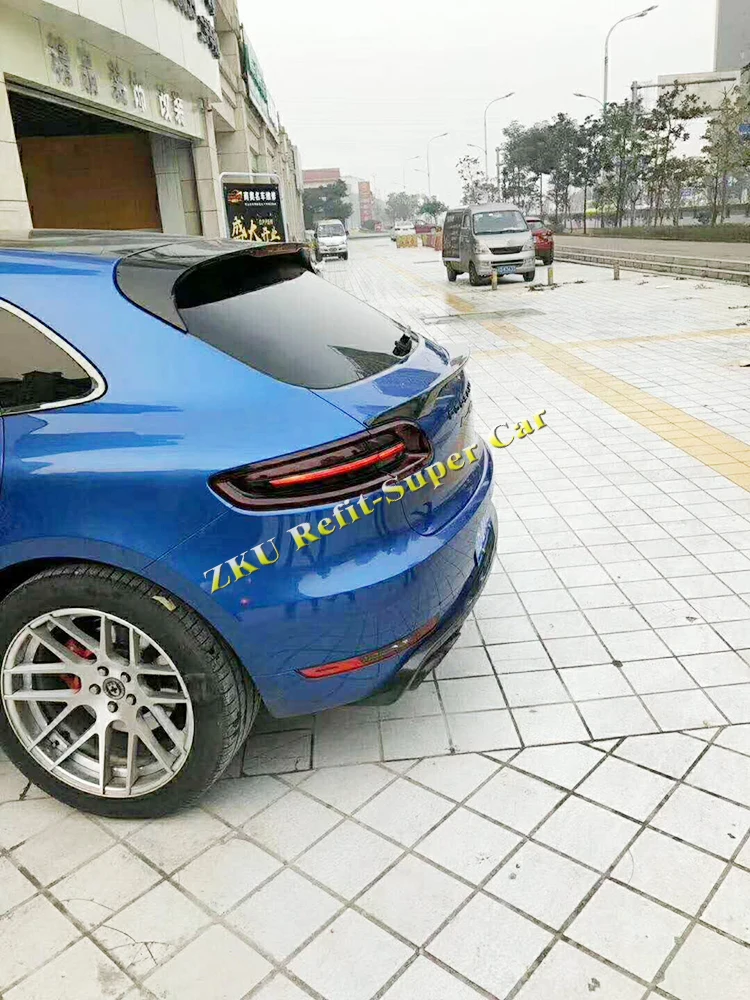 Macan карбоновое волокно задний спойлер багажник крыло для Porsche Macan