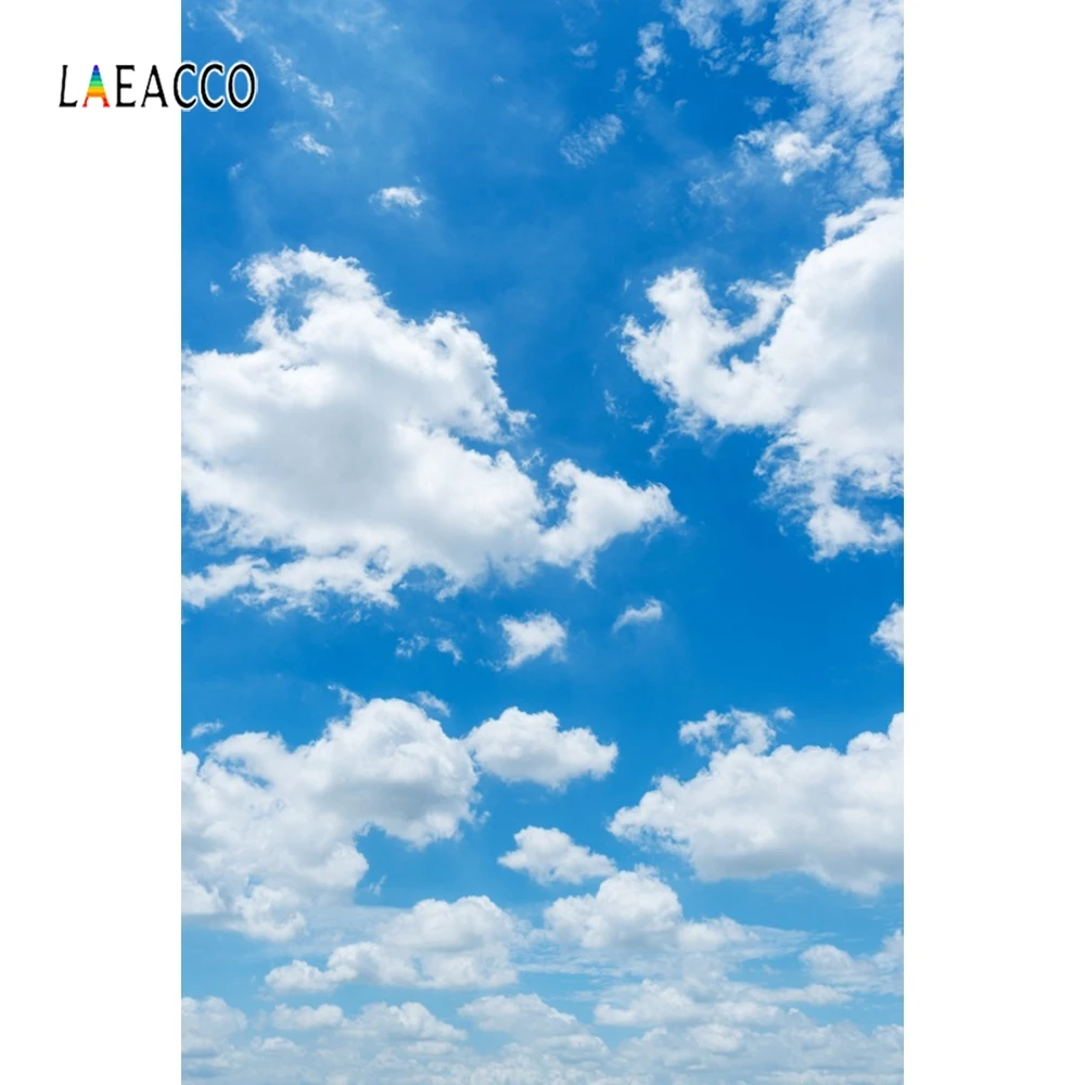 Laeacco Baby Shower Backgrounds Blue Sky Sunset Clouds Child Newborn Birthday Photography Backdrops For Photo Studio Photocall photo backdrop