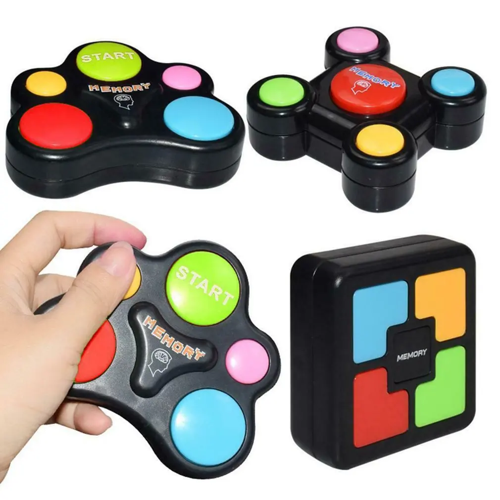 

Children Puzzle Memory Game Console LED Light Sound Interactive Toy Training Hand Brain Coordination