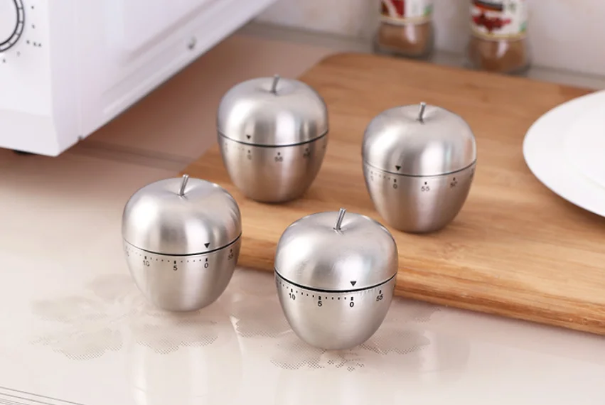 Description Picture 3 of itemSteel Kitchen Timer with Alarm for Cooking Apple Egg Countdown 0-55 Min