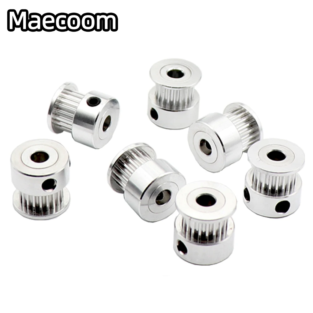 3D Printer Parts GT2 Timing Pulley 16 Tooth 2GT 20 Teeth Aluminum Bore 5mm 8mm Synchronous Wheels Gear Part Width 6mm 10mm 5pcs