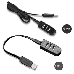 HUB USB 2,0 de 3 puertos de alta velocidad, multidivisor de expansión para escritorio, PC, portátil, ADAP XC