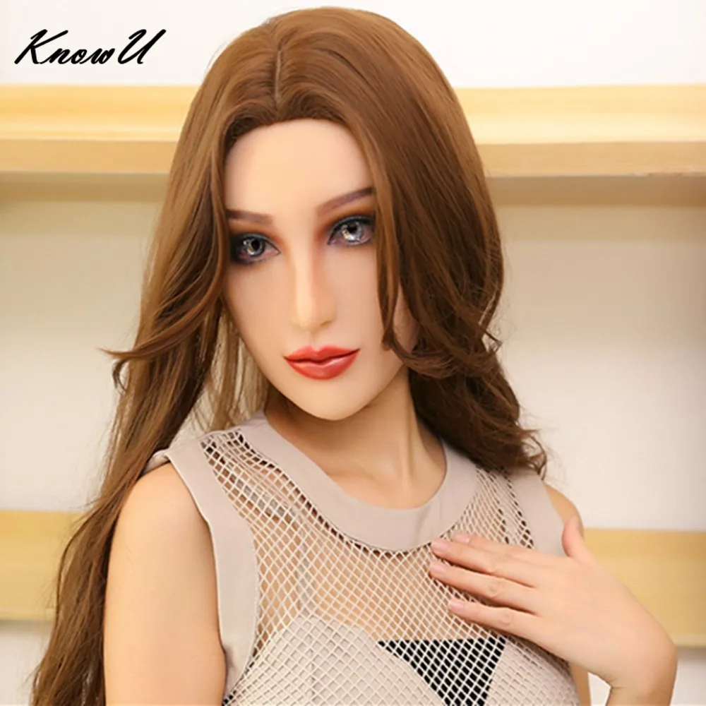 

KnowU Lifelike permanent Makeup female Full Head mask Crossdresser Realistic Silicone mask Transgender cosplay