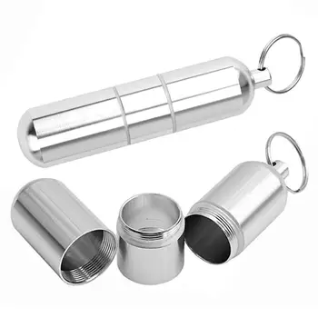 

Outdoor Waterproof Pill Box Pills Organizer Case 3-Section Cylinder Medicine Pill Storage Box Case Tablet Container