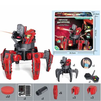 

MoFun 2.4G Space Warrior Radio-Controlled Robot 6-Leged Robot with Discs and Laser Sight