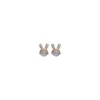 2024 New Arrival Stud Earrings Fashion Opal Women Classic Korean Cute Little Rabbit Retro Simple Female Jewelry 5