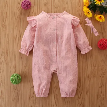 

Baby Girl One-Piece Romper Short Climbing Clothes Autumn Long Sleeve Female Baby 0-1 Year Old Newborn Clothes Vestidos