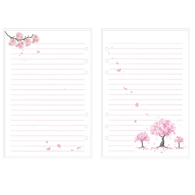 Серия Cherry blossom, блокнот, Подарочный наполнитель, канцелярские принадлежности, цветная бумага для планировщика, А5/А6, бумажный дневник с наполнителем