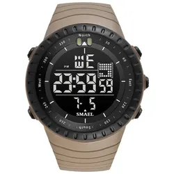 SMAEL Men's Outdoor Sports Waterproof LED Digital Watch (KHAKI - 2)
