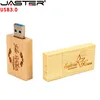 JASTER Wooden block USB Flash Drive red wood pendrive 4GB 8GB 16GB 32GB 64GB  Pen Drive Memory Stick U Disk gift USB 3.0 ► Photo 3/6