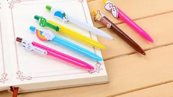 

new korea frog money cloud ballpoint pen cartoon school prize kawaii black roller pen office write pen promotion pen 50pc/lot