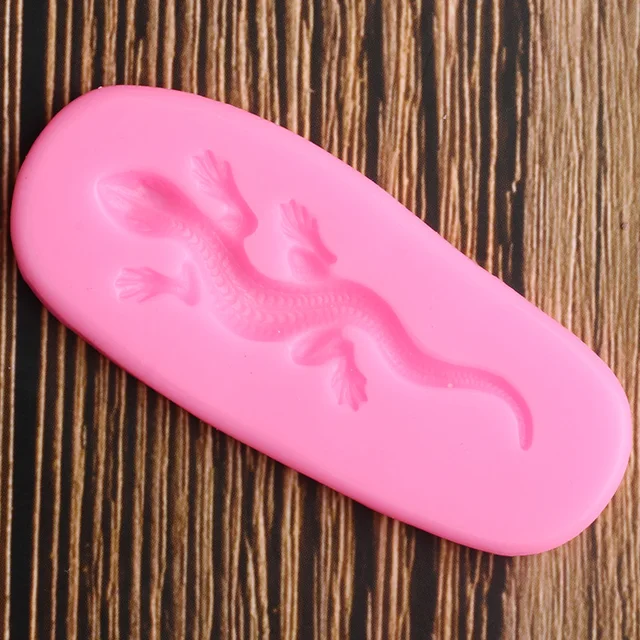 Gecko Gyík Szilikon Formák Diy Party Cupcake Topper Fondant Torta Dekorációs Szerszámok Cukorkapoler Agyag Csokoládé Gumpaste Penészek - Image 5