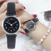 Classic Women's Watches Casual Quartz Leather Strap Band Watch Round Analog Clock Wrist Watches ► Photo 1/6