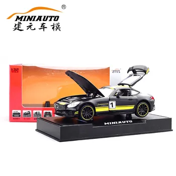 

Original packaging 1:32 Alloy Diecast Model Vehicles Car Sound Light Pull Back Car Toy Scale Model Cars Toys Children Gift