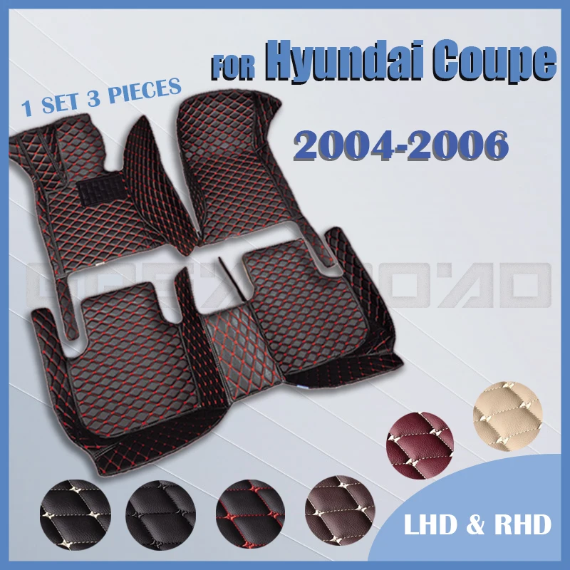 

Car floor mats for Hyundai Coupe 2004 2005 2006 Custom auto foot Pads automobile carpet cover