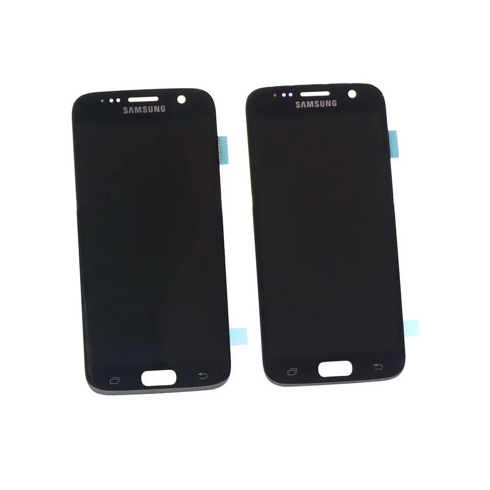 

RIGINAL 5.1'' SUPER AMOLED LCD with Frame For SAMSUNG Galaxy S7 Display G930 G930F Touch Screen Digitizer Slight red burn mark
