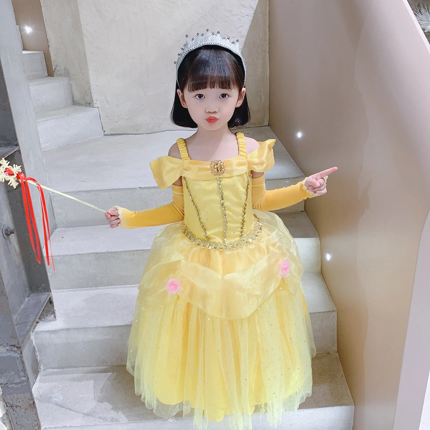 NEW Anime Beauty And The Beast Belle Princess Dress Cosplay Costume Dinner  Dress Halloween Party Dress Accept Customized From Stansford, $101.52 |  DHgate.Com