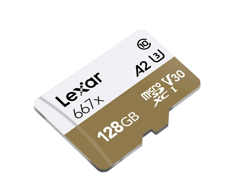 Продукт Lexar слот для карт памяти до 100 МБ/с. микро SD карты 667x C10256GB TF Card128GB Бесплатный адаптер для беспилотная спортивная видеокамера