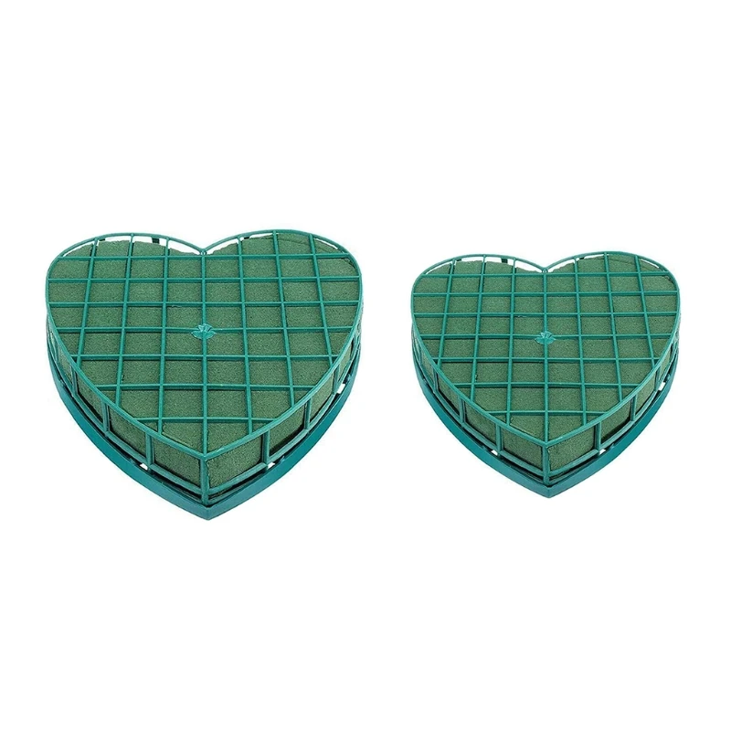Lot De 2 Cages En Mousse Florale Avec Mousse Carrée - Décoration De Table, Mariage, Noël, Anniversaire (29.5x11x8 Cm)