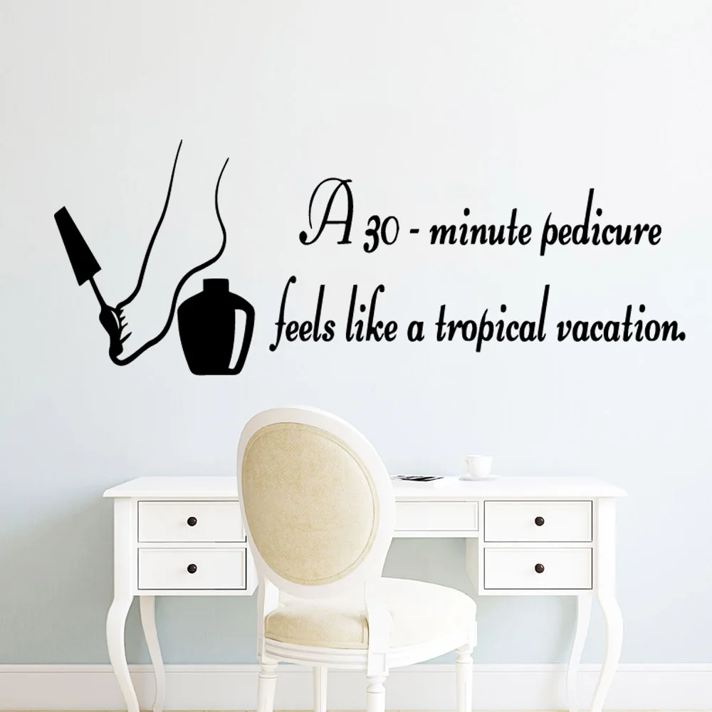 Beauty Nail Salon Quotes Sentences Removable Waterproof Wall Stickers For Commercial District Indoor Decoration Accessories Beauty Nail Salon Quotes Sentences Removable Waterproof Wall Stickers For Commercial District Indoor Decoration Accessories