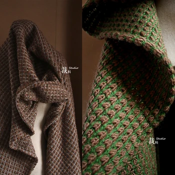 

wool knitted color-impact garment sweater fabric designer fabric for patchwork bazin riche getzner tissus telas por metros