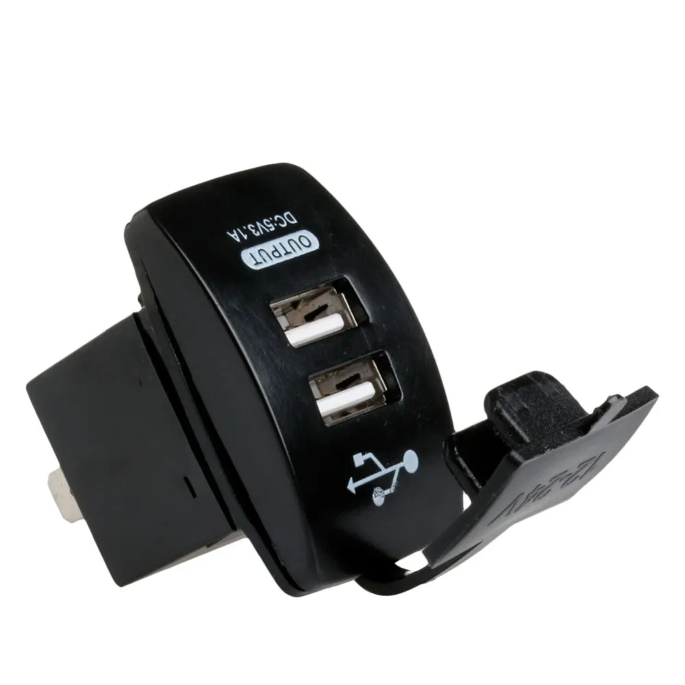 Горячая 1 шт. двойной usb-авто автомобильный прикуриватель 12 В разъем разветвитель зарядное устройство выход адаптера питания YHQ