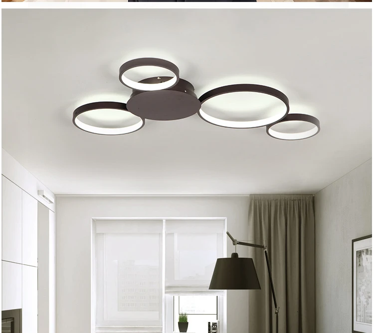 VEIHAO поверхностного монтажа современные светодиодные потолочные лампы для гостиной, светодиодные светильники для спальни, домашний потолочный светильник Dec