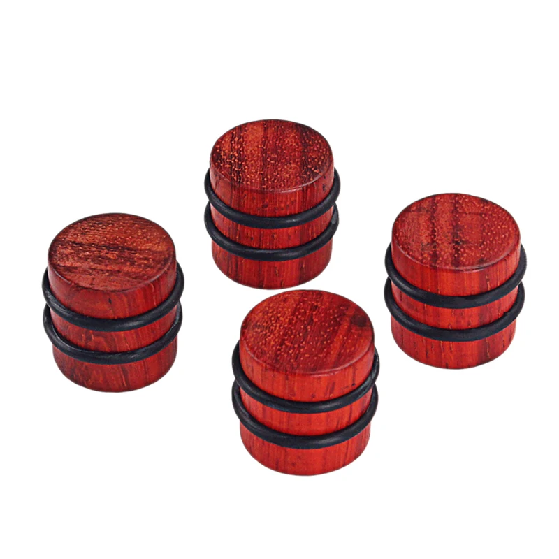 

ABGZ-DIY 5.8mm Pack of 4Pcs Guitar Knob Tone Volume Control Knob Wood for Beach Finish Tone or Volume