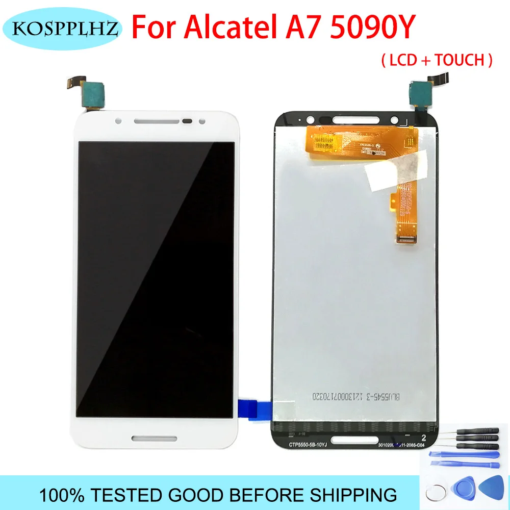 5 дюймов 100% протестирован для Alcatel A7 5090Y OT5090 5090 ЖК-дисплей с сенсорным экраном