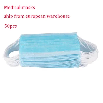 

50PCS Disposable 3 Layers Anti-virus Mask Earloop Face Mouth Masks Anti-Dust Mask Safe Breathable Mouth Mask