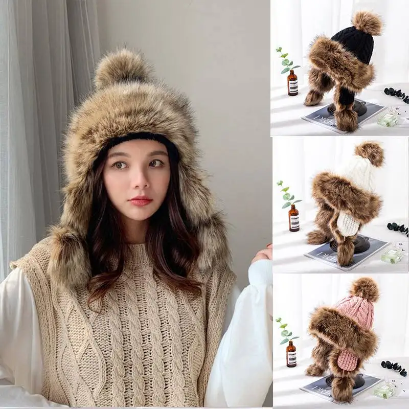 BEANIE HAT LADIES FLEECE LINED WINTER 