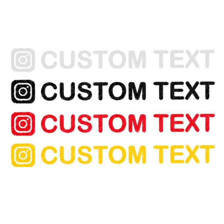Custom Text English Bumper Stickers Cross Border New Products Reflective Bumper Stickers Light Eyebrows Bumper Stickers Motorcyc