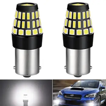 

2x 1156 P21W BA15S LED Bulb Car Daytime Running lights White Auto Backup Lamp For Renault Duster Megane 2 3 Logan Clio Fluence