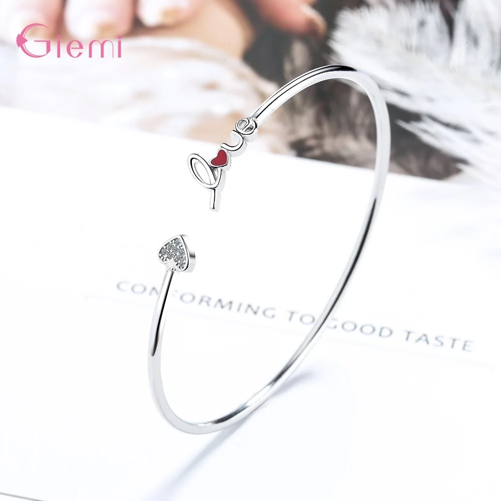 Butterfly Dragonfly Heart Charm Bangles 925 Sterling Silver Bracelets For Women Crystal Cuff Bracelet Zircon Jewelry Butterfly Dragonfly Heart Charm Bangles 925 Sterling Silver Bracelets For Women Crystal Cuff Bracelet Zircon Jewelry
