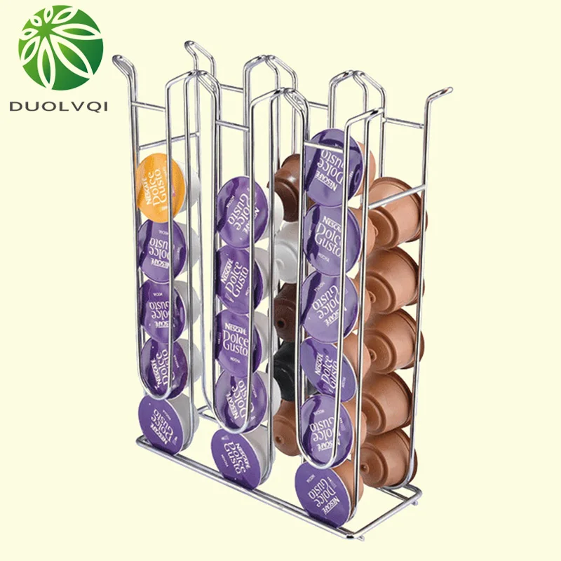 Металлический держатель для капсул Duolvqi башня кофейных органайзер Dolce Gusto