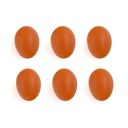 Accessoires miniatures pour maison de poupée 1/12, 6 pièces, Mini oeuf en résine, Simulation de nourriture, jouets pour décoration de maison de poupée 