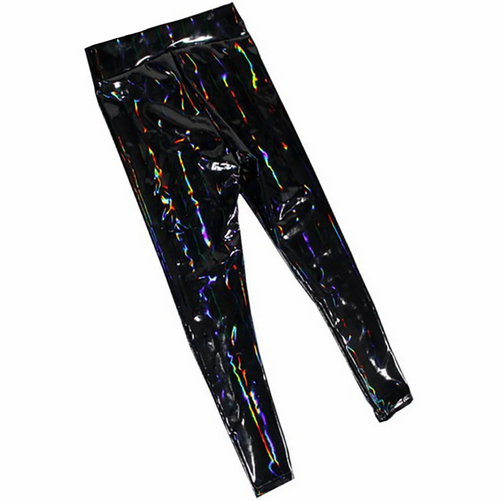Black with No Fleece Женские леггинсы из искусственной кожи, черные облегающие длинные штаны для женщин, Размеры M, L, XL, XXL, теплые сексуальные обтягивающие леггинсы с высокой талией - Цвет: Black with No Fleece