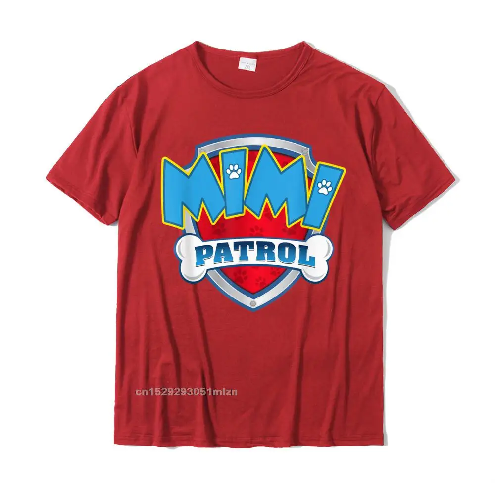 Casual Fashion comfortable Tops T Shirt Round Collar Summer/Autumn Pure Cotton Short Sleeve T Shirt for Adult Normal T Shirt Mimi Patrol Shirt-Dog Mom Dad Funny Gift Birthday Party T-Shirt__3838 red