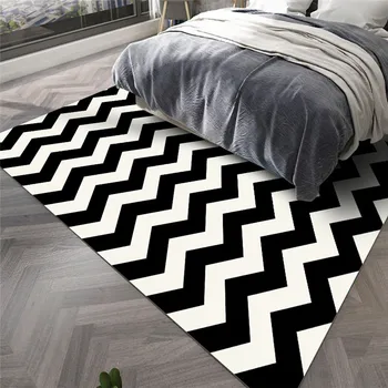

Abstract Modern Art Carpet For Living Room Nordic Style Large Bedroom Tea Table Rugs Carpets Rectangular Antis-kid Floor Mat