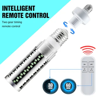 

E27 UVC LED Bulb UV LED Lamp 15W 20W Desinfection Light 220V LED Corn Bulb Ultraviolet Light Bactericidal Sterilization Lamp