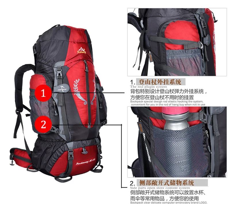 85L mochila туристический рюкзак мочила для похода туризма рюкзаки путешествия Горный рюкзак Водонепроницаемый треккинг туристический