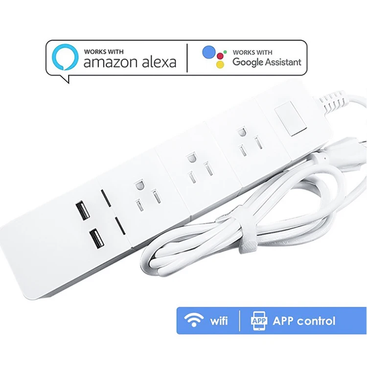 USB Smart Power Strip Socket 1875w with Adhesive Board socket 3 AC 3AC Outlets 2 Charging Ports for Home Office plug | Электроника