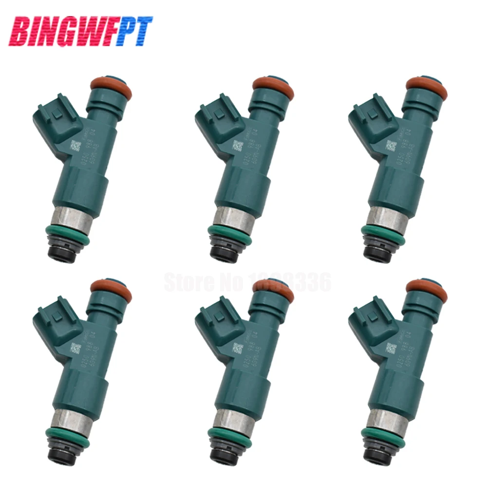 Fuel Injector Nozzle 6G9N-AB 0250 6G9N-AA For VOLVO S80 V70 XC60 70 90 For FORD 4 Holes