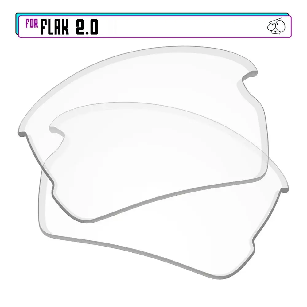 

EZReplace Polarized Replacement Lenses for - Oakley Flak 2.0 Sunglasses - HD Clear